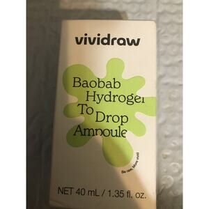 Baobab Hydrogel Drop Ampoule Hydrating Redness Reducing Face PHA Exfoliation